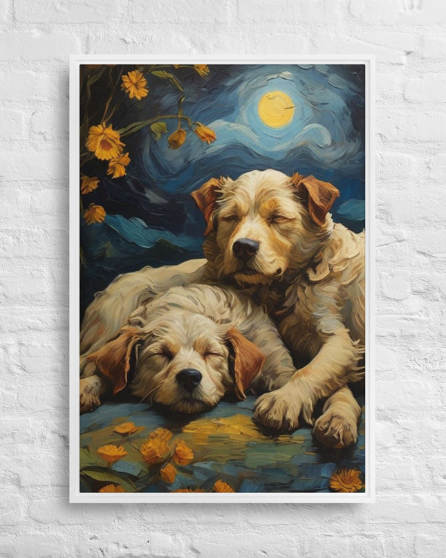 My Best Friends - Digital Art - Framed canvas