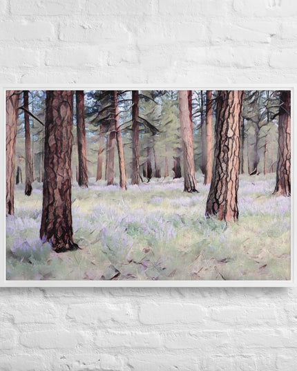 Central Oregon Forest - Digital Art - Framed canvas