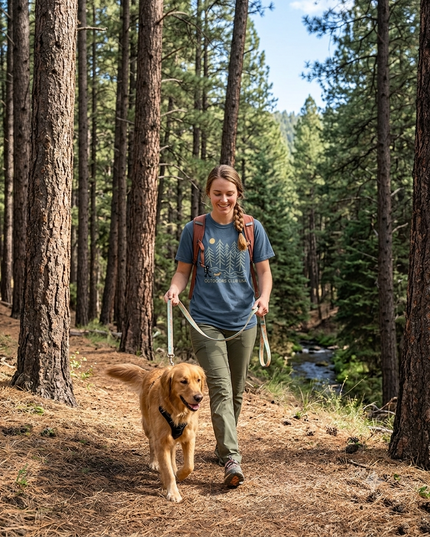 Hiking with my dog - Premium Comfort Colors t-shirt