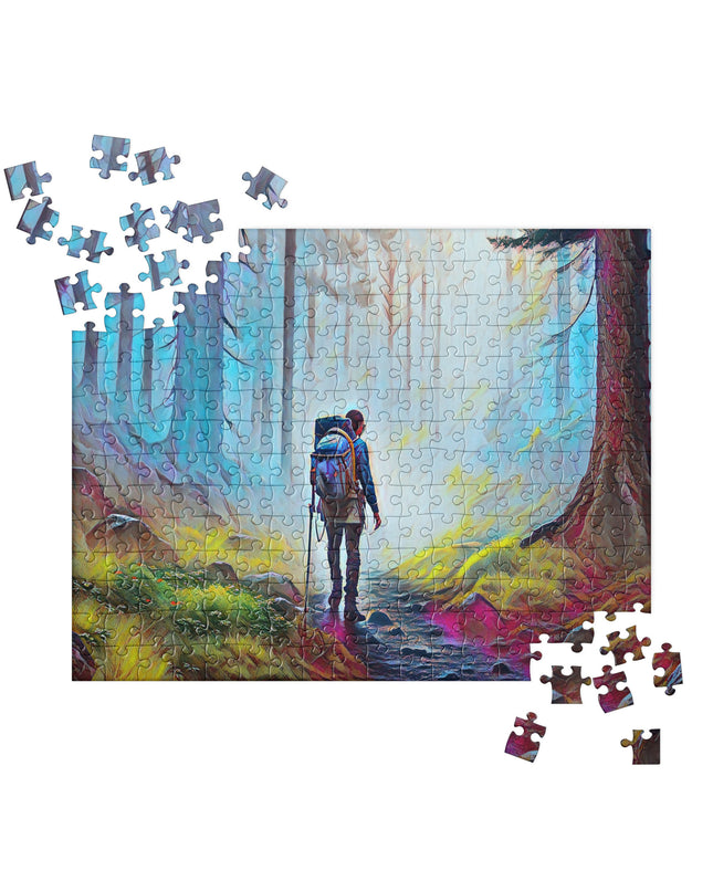 Hiking the Oregon Woods - Digital Art - Jigsaw puzzle