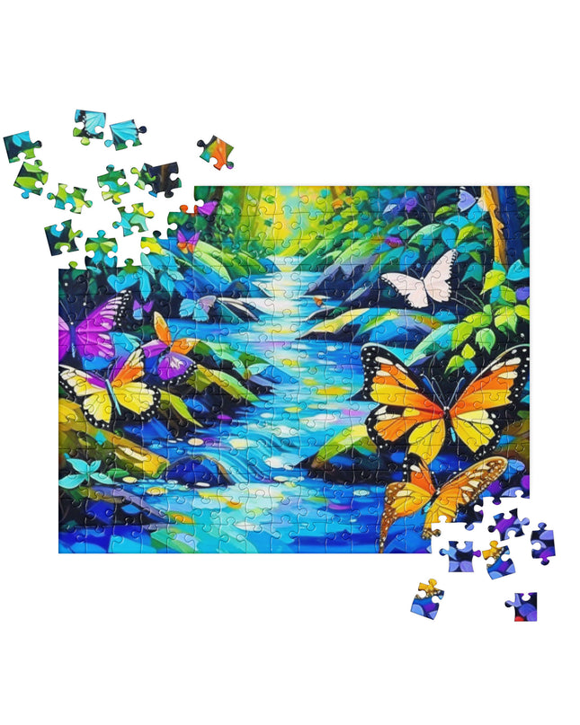 Oregon Butterflies in the Forest - Jigsaw puzzle