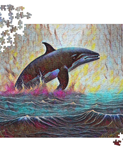 Pacific Northwest Orca - Digital Art - Jigsaw puzzle