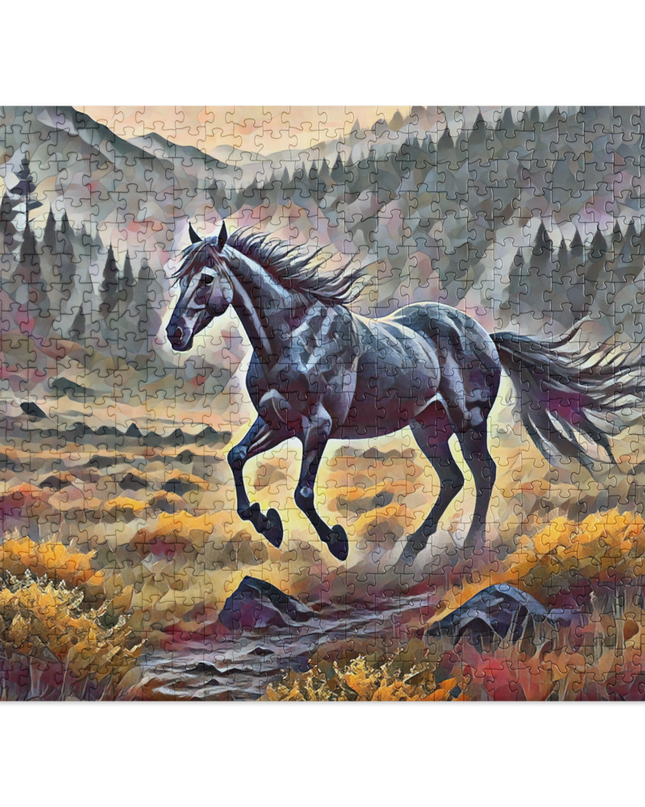 Oregon Running Horse - Digital Art - Jigsaw puzzle
