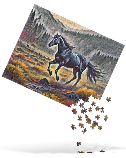 Oregon Running Horse - Digital Art - Jigsaw puzzle