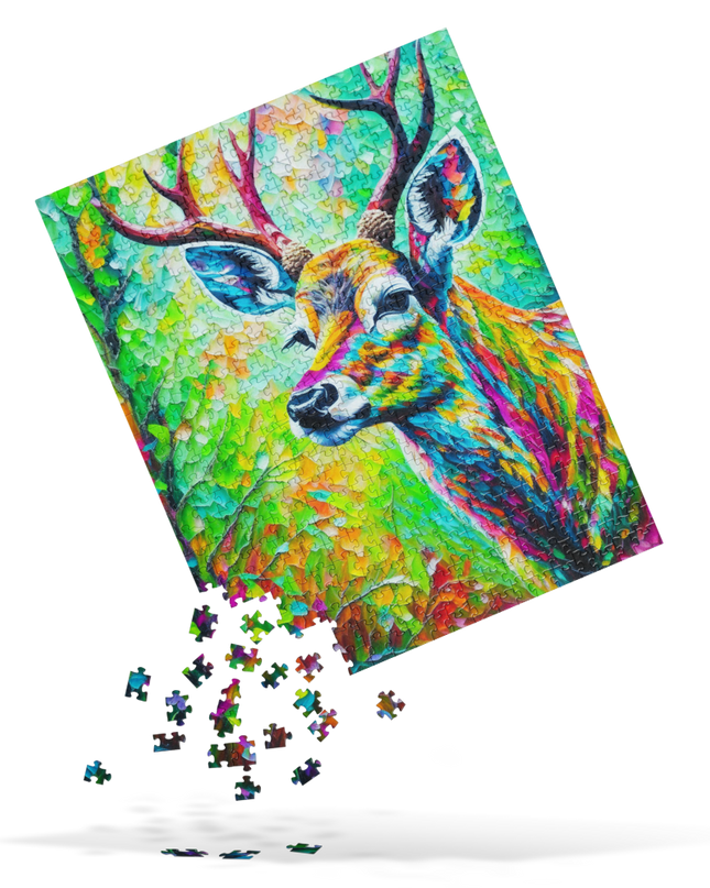 Deer in the Woods - Jigsaw puzzle