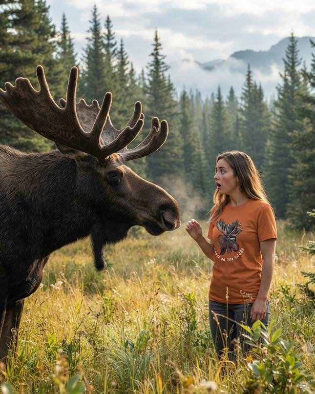 Moose on the Loose - Premium Comfort Colors t-shirt
