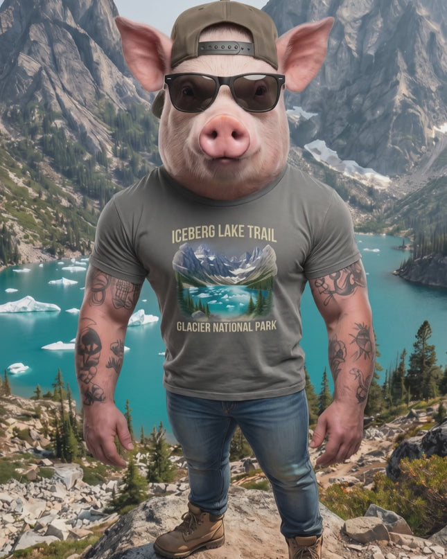 Iceberg Lake Trail - Premium Comfort Colors - garment-dyed heavyweight t-shirt