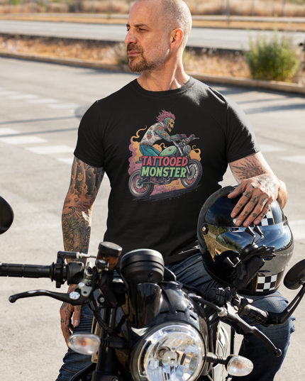 TATTOOED MONSTER - BIKER - Unisex classic tee
