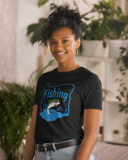 Fishing Oregon - Unisex T-Shirt