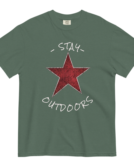 Stay Outdoors Star - Premium Comfort Colors t-shirt