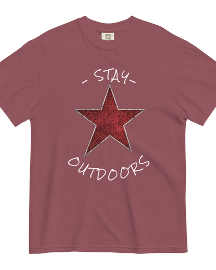 Stay Outdoors Star - Premium Comfort Colors t-shirt