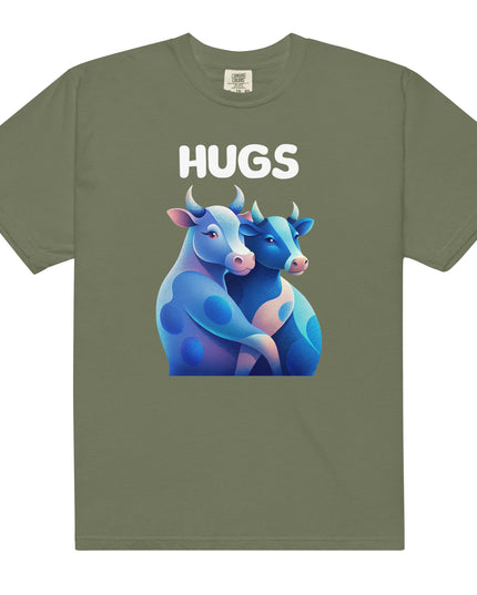 HUGS - Cows - Comfort Colors -Unisex garment-dyed heavyweight t-shirt