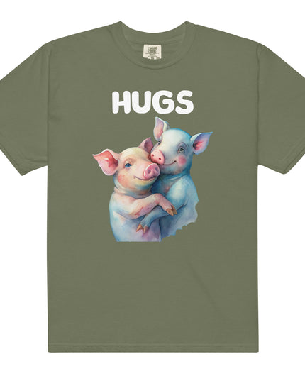 HUGS - PIGS - Comfort Colors - Unisex garment-dyed heavyweight t-shirt