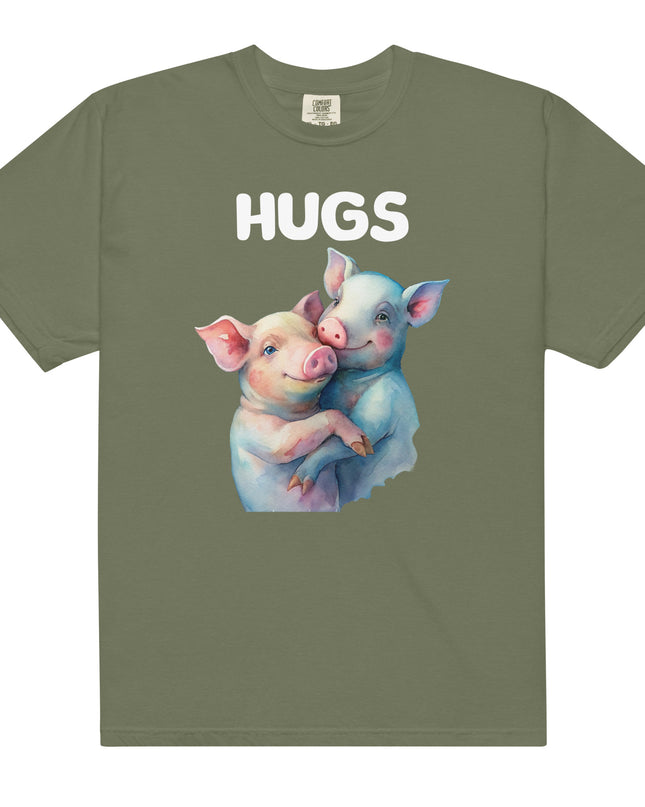 HUGS - PIGS - Comfort Colors - Unisex garment-dyed heavyweight t-shirt