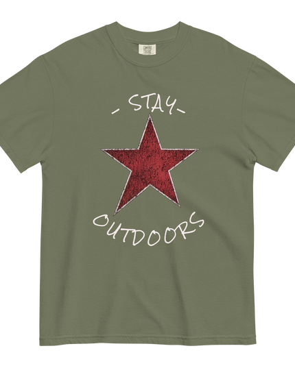 Stay Outdoors Star - Premium Comfort Colors t-shirt
