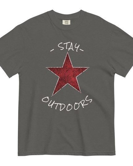 Stay Outdoors Star - Premium Comfort Colors t-shirt