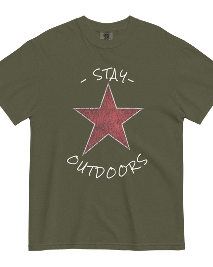 Stay Outdoors Star - Premium Comfort Colors t-shirt
