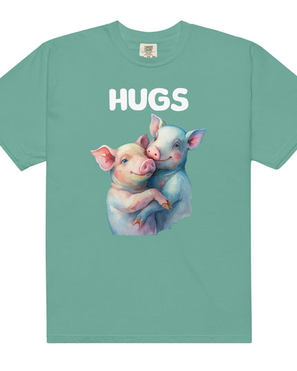 HUGS - PIGS - Comfort Colors - Unisex garment-dyed heavyweight t-shirt