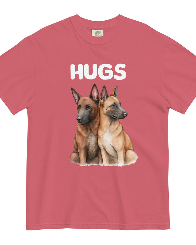 HUGS - Belgian Malinois - Comfort Colors - Unisex garment-dyed heavyweight t-shirt