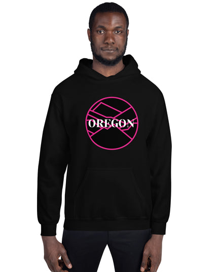 OREGON - Pink/Black - Unisex Hoodie