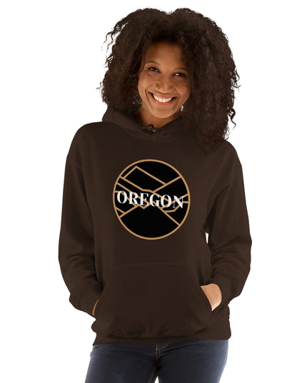 OREGON - Black/Tan - Unisex Hoodie