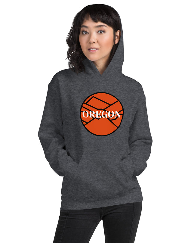 OREGON - Orange/Black - Unisex Hoodie
