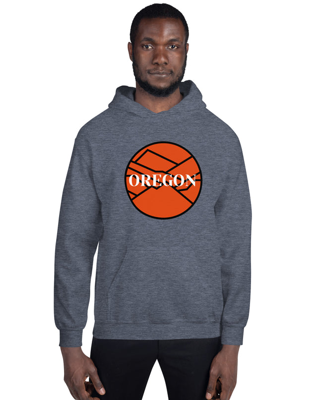 OREGON - Orange/Black - Unisex Hoodie