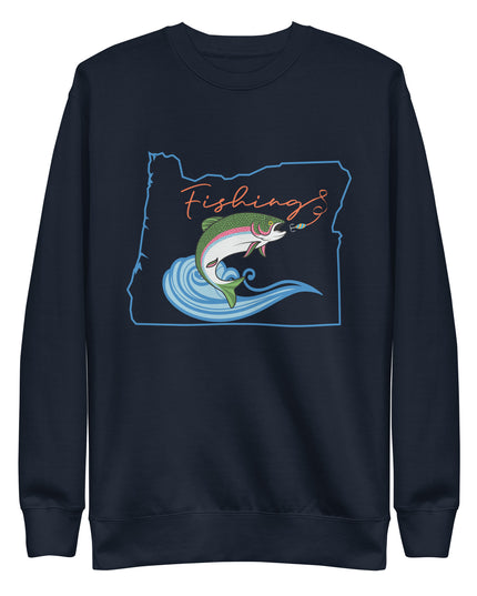 Fishing Oregon - Unisex Premium Sweatshirt