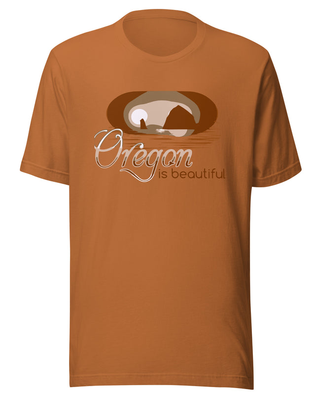 Oregon is Beautiful/Haystack Rock - Unisex t-shirt
