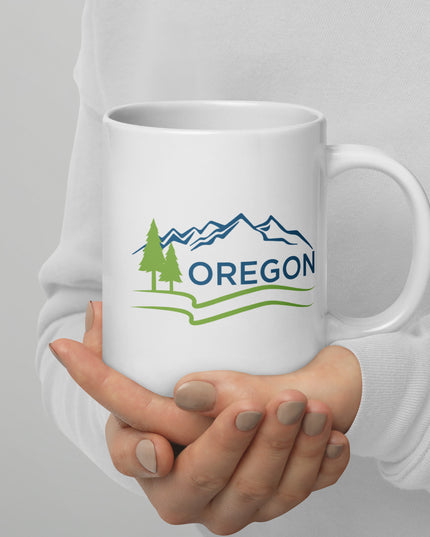 Oregon - White glossy mug