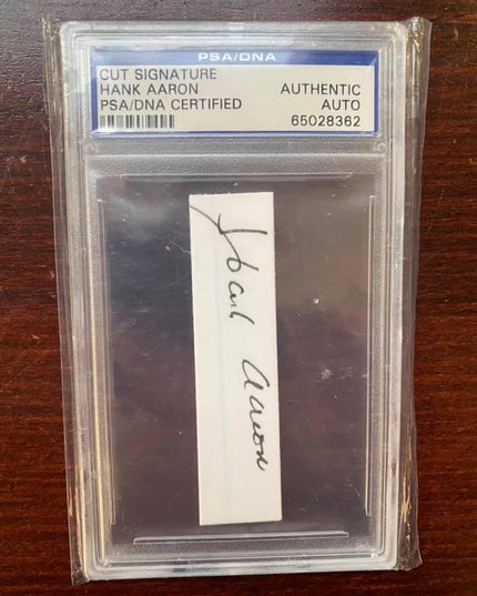 HANK AARON - CUT SIGNATURE