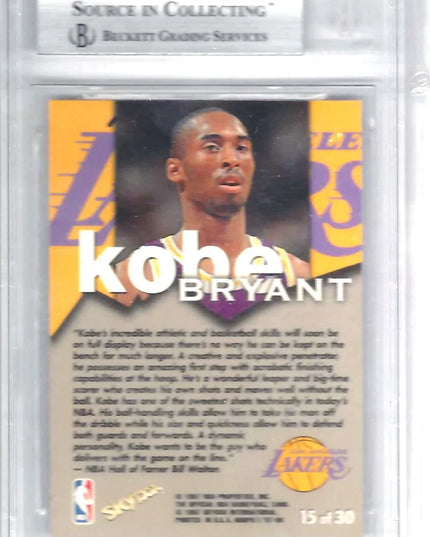 KOBE BRYANT - TALKIN HOOPS #15 - BECKETT 9